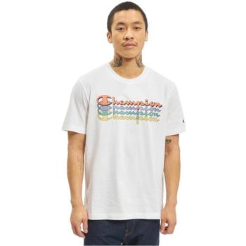 textil Hombre Camisetas manga corta Champion 217221-WW007-WHT Blanco