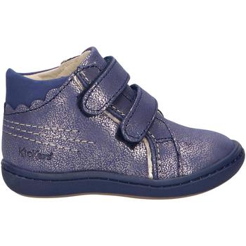 Zapatos Niños Botas de caña baja Kickers 912130-10 KICKMARY CUIR NUBUC Violeta