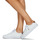 Zapatos Zapatillas bajas Polo Ralph Lauren LONGWOOD-SNEAKERS-LOW TOP LACE Blanco / Cognac