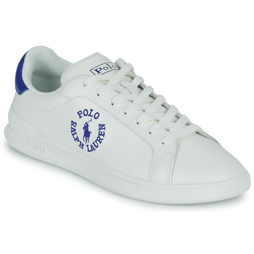 Zapatos Zapatillas bajas Polo Ralph Lauren HRT CRT CL-SNEAKERS-LOW TOP LACE Blanco / Azul