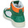 Zapatos Zapatillas altas Polo Ralph Lauren POLO CRT HGH-SNEAKERS-HIGH TOP LACE Verde / Blanco / Naranja