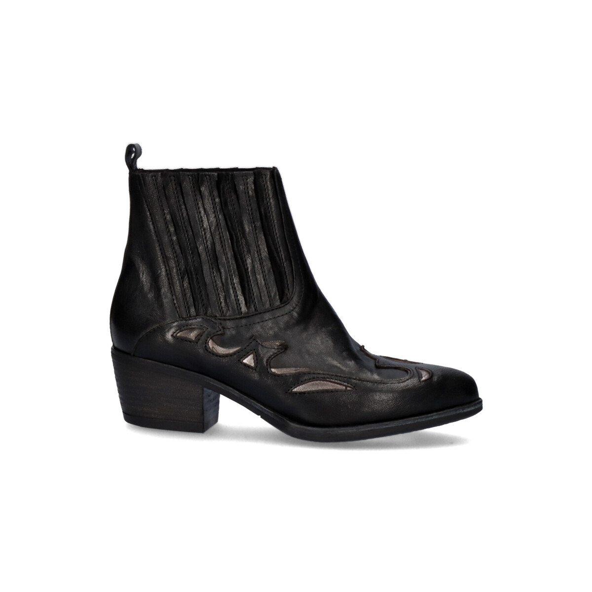 Zapatos Mujer Botines Exé Shoes BOTÍN COWBOY BELA-636 BLACK NEGRO
