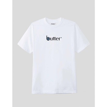 textil Hombre Camisetas manga corta Butter Goods CAMISETA  LEAF CLASSIC LOGO TEE WHITE Blanco