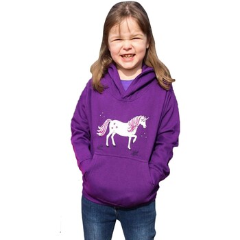 textil Niños Sudaderas British Country Collection Dancing Unicorn Violeta