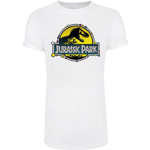 textil Mujer Camisetas manga larga Jurassic Park  Blanco