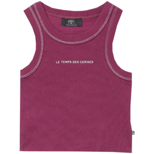 textil Niña Camisetas sin mangas Le Temps des Cerises  Violeta