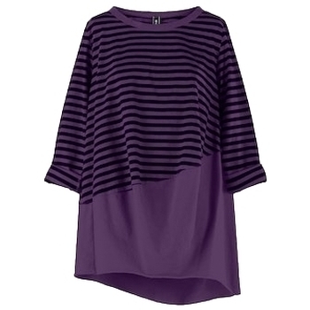 textil Mujer Tops / Blusas Wendy Trendy Top 220847 - Fucsia/Black Violeta