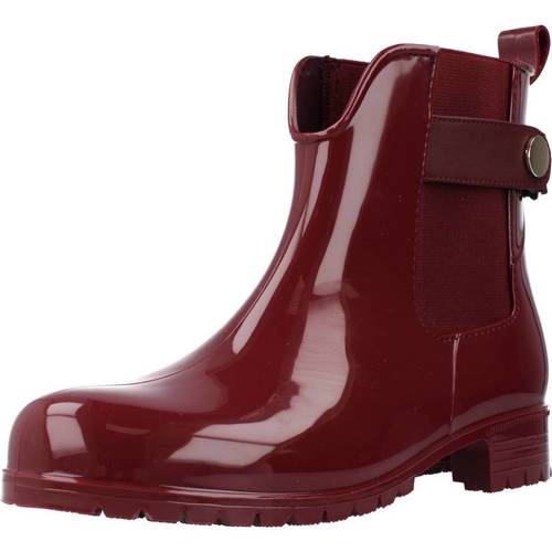 Zapatos Mujer Botines Tommy Hilfiger ANKLE RAINBOOT WITH META Rojo