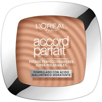 Belleza Mujer Base de maquillaje L'oréal Accord Parfait Polvo Fundente Hyaluronic Acid 5.d 