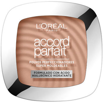 Belleza Mujer Base de maquillaje L'oréal Accord Parfait Polvo Fundente Hyaluronic Acid 4.n 