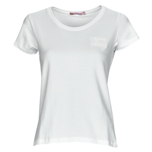 textil Mujer Camisetas manga corta Geographical Norway JANUA Blanco