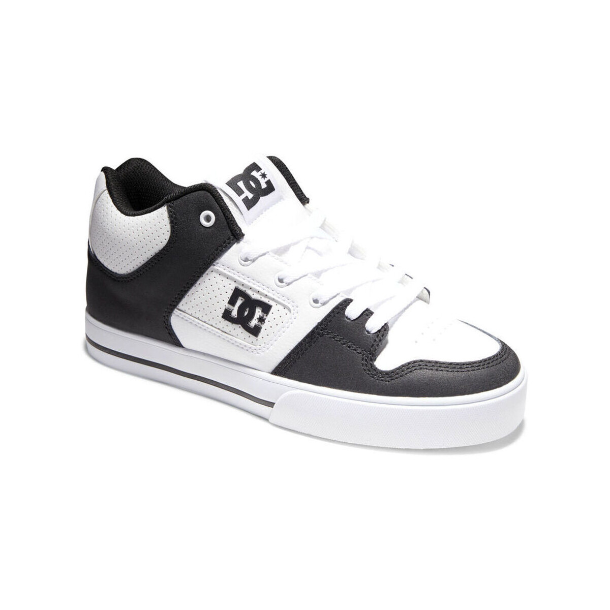 Zapatos Hombre Deportivas Moda DC Shoes Pure mid ADYS400082 WHITE/BLACK/WHITE (WBI) Blanco