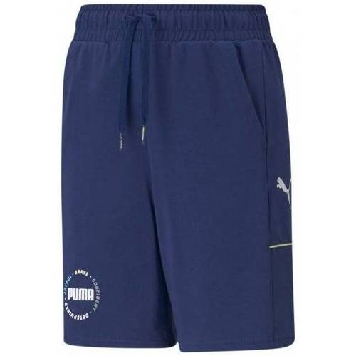 textil Niño Shorts / Bermudas Puma Shorts Alpha Jersey Shorts Elektro  58589612 Negro