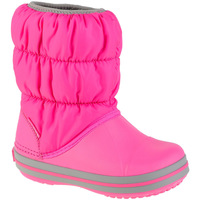Zapatos Niña Botas de nieve Crocs Winter Puff Boot Kids Rosa
