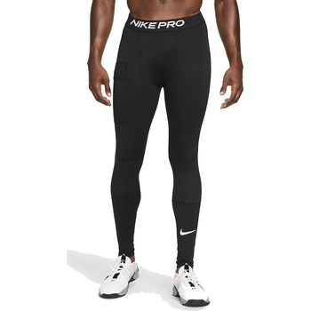textil Hombre Pantalones Nike Pro Warm Negro