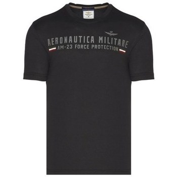 textil Hombre Camisetas manga corta Aeronautica Militare TS1942J53834300 Negro