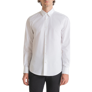 textil Hombre Camisas manga larga Antony Morato MMSL00690-FA440047 Blanco
