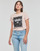 textil Mujer Camisetas manga corta Vans MICRO DITSY BOX FILL Rosa