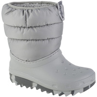 Zapatos Niño Botas de nieve Crocs Classic Neo Puff Boot Kids Gris