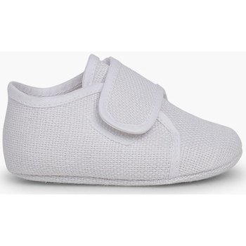Zapatos Niña Bailarinas-manoletinas Pisamonas Badana Blucher bebé tira adherente Blanco