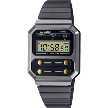 Relojes & Joyas Hombre Relojes digitales Casio A100WEGG-1A2EF, Quartz, 33mm, 3ATM Gris