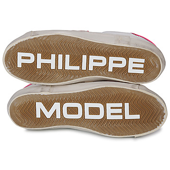 Philippe Model PRSX LOW WOMAN Blanco / Rosa