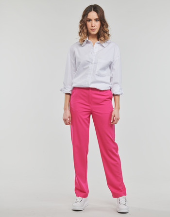 textil Mujer Pantalones con 5 bolsillos Vero Moda VMZELDA H/W STRAIGHT PANT EXP NOOS Rosa
