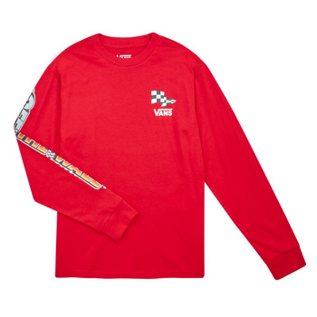 textil Niños Camisetas manga larga Vans HOLE SHOT LS Rojo