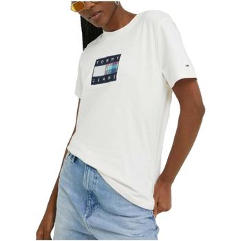 textil Mujer Camisetas manga corta Tommy Hilfiger DW0DW14917 YBH Blanco