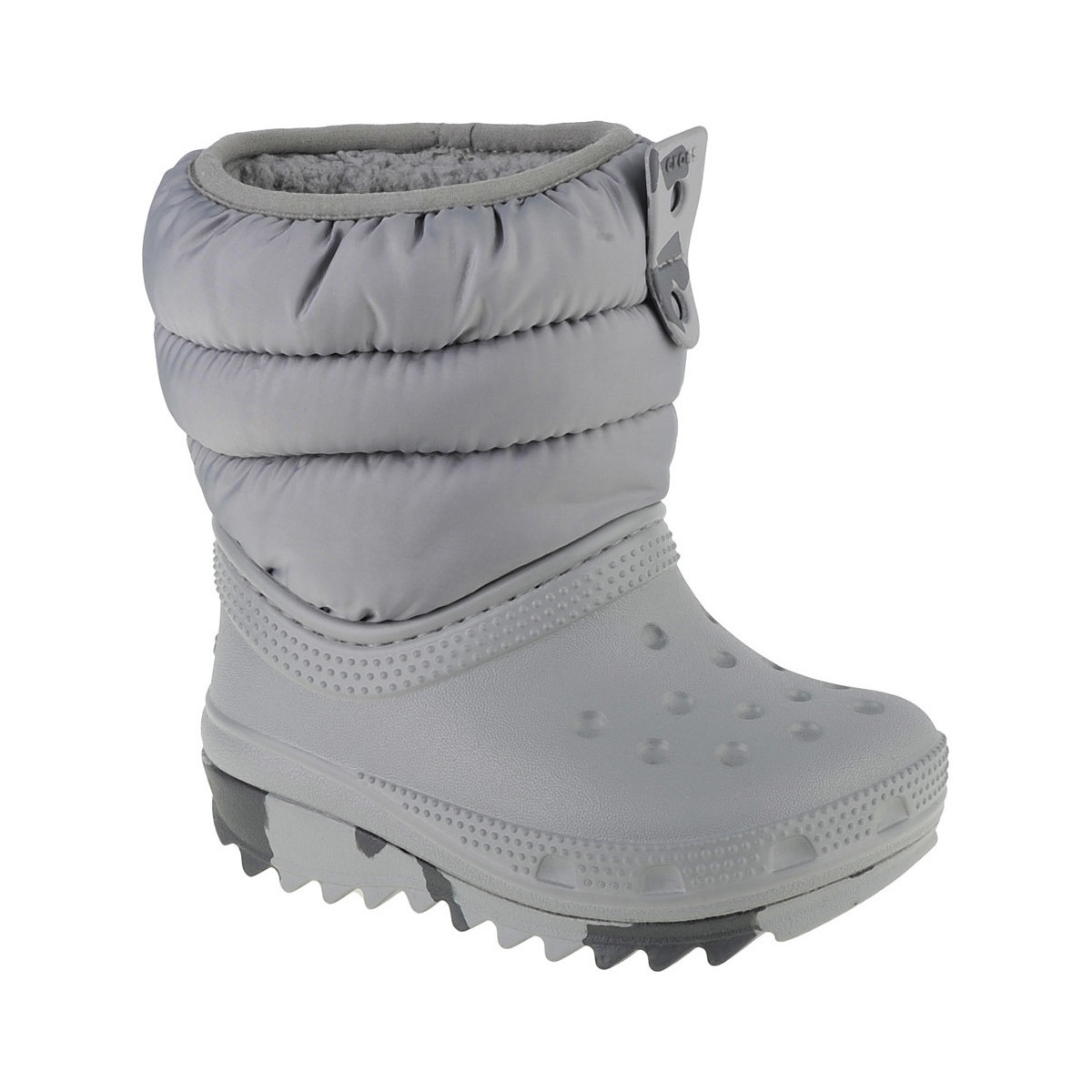 Zapatos Niño Botas de nieve Crocs Classic Neo Puff Boot Toddler Gris
