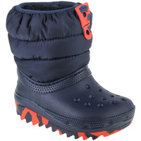 Zapatos Niño Botas de nieve Crocs Classic Neo Puff Boot Toddler Azul