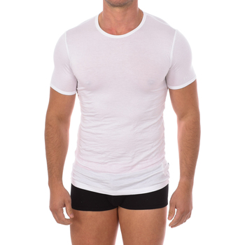 textil Hombre Camisetas manga corta Bikkembergs BKK1UTS03SI-WHITE Blanco