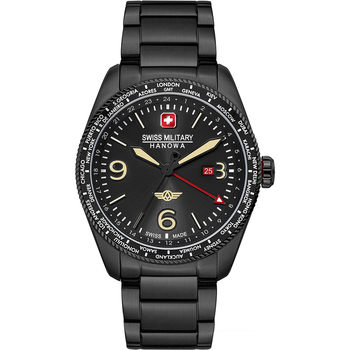 Relojes & Joyas Hombre Relojes analógicos Swiss Military By Chrono Swiss Military SMWGH2100930, Quartz, 42mm, 10ATM Negro