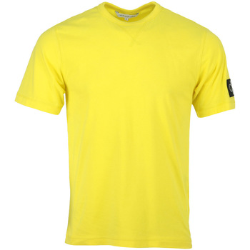 textil Hombre Camisetas manga corta Calvin Klein Jeans Monogram Patch Shirt Amarillo