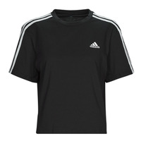 textil Mujer Camisetas manga corta Adidas Sportswear 3S CR TOP Negro