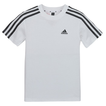 textil Niños Camisetas manga corta Adidas Sportswear LK 3S CO TEE Blanco