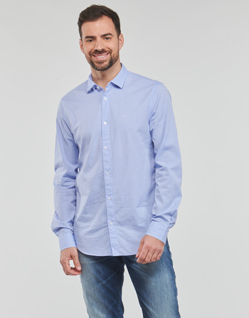 textil Hombre Camisas manga larga Armani Exchange 3RZC36 Azul / Celeste