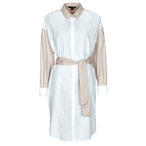 textil Mujer Vestidos cortos Armani Exchange 3RYA22 Beige / Blanco