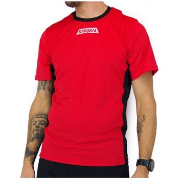 textil Hombre Camisetas manga corta Karakal Pro Tour Tee Rojo