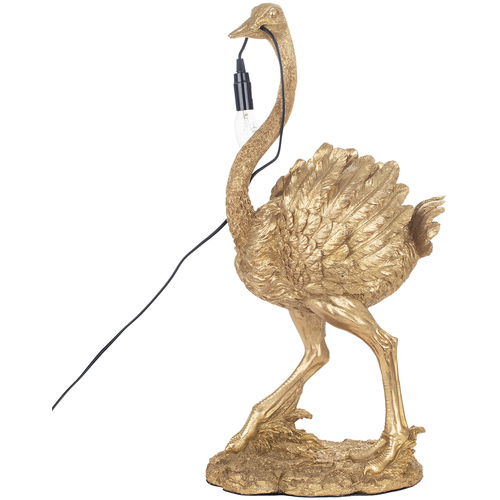 Casa Lámparas de mesa Signes Grimalt Lámpara en forma de avestruz Oro