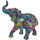 Casa Figuras decorativas Signes Grimalt Figura Elefante Multicolor