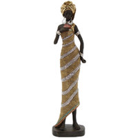Casa Figuras decorativas Signes Grimalt Figura Mujer Africana Dorado
