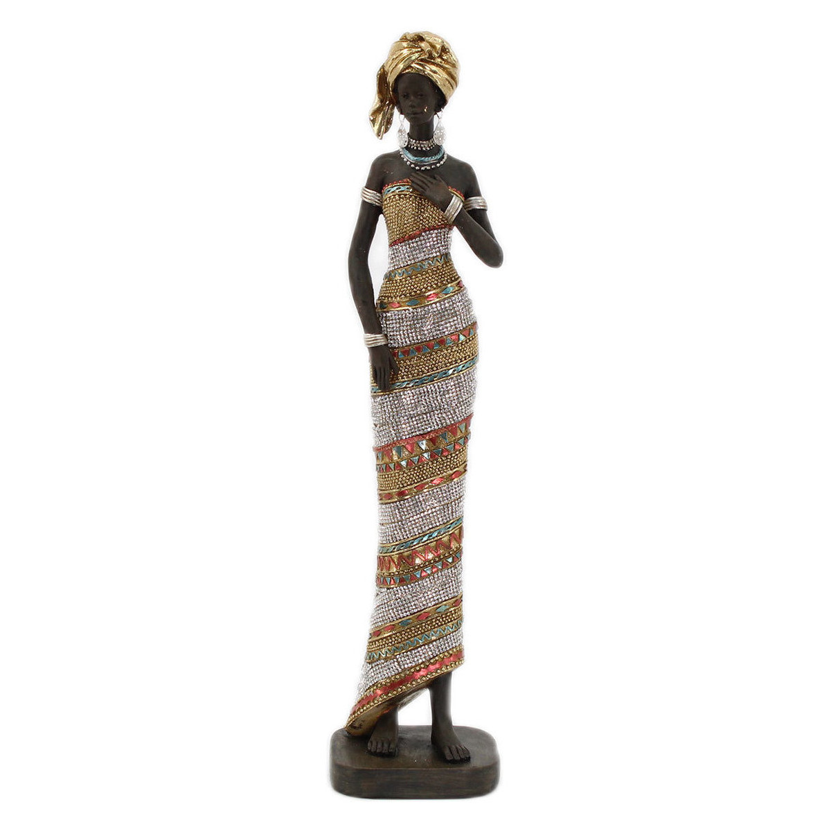 Casa Figuras decorativas Signes Grimalt Figura Mujer Africana Oro