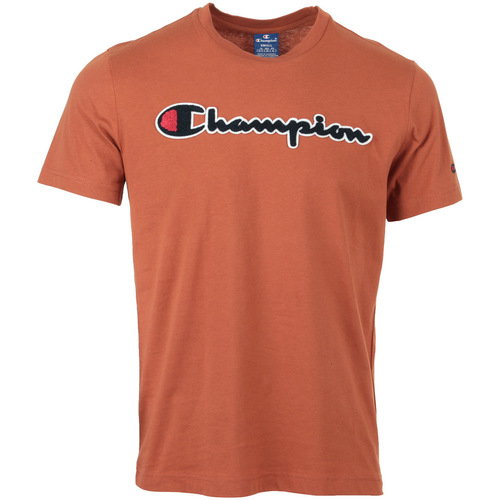 textil Hombre Camisetas manga corta Champion Crewneck T-Shirt Naranja