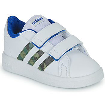 Zapatos Niño Zapatillas bajas Adidas Sportswear GRAND COURT 2.0 CF Blanco / Azul / Camuflaje