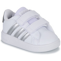 Zapatos Niños Zapatillas bajas Adidas Sportswear GRAND COURT 2.0 CF Blanco / Plateado