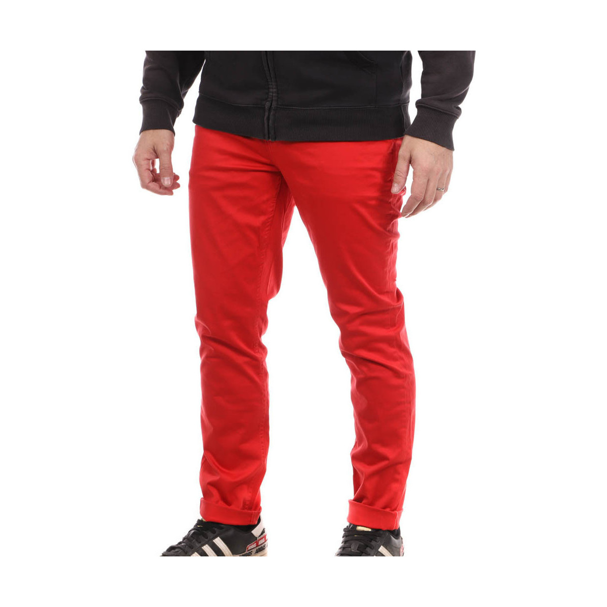 textil Hombre Pantalones chinos American People  Rojo