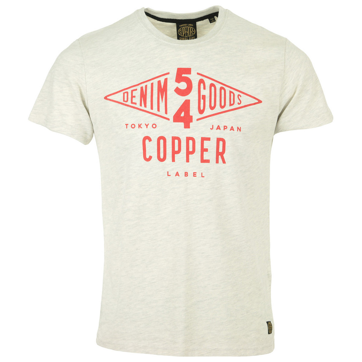 textil Hombre Camisetas manga corta Superdry Copper Label Tee Gris