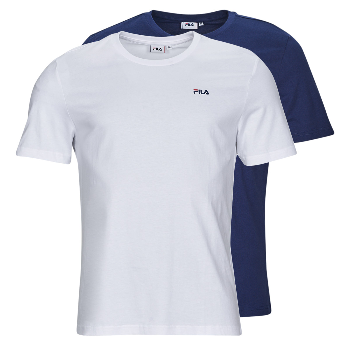 textil Hombre Camisetas manga corta Fila BROD TEE PACK X2 Marino / Blanco