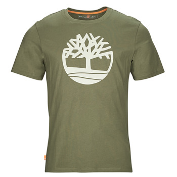 textil Hombre Camisetas manga corta Timberland SS Kennebec River Tree Logo Tee Kaki